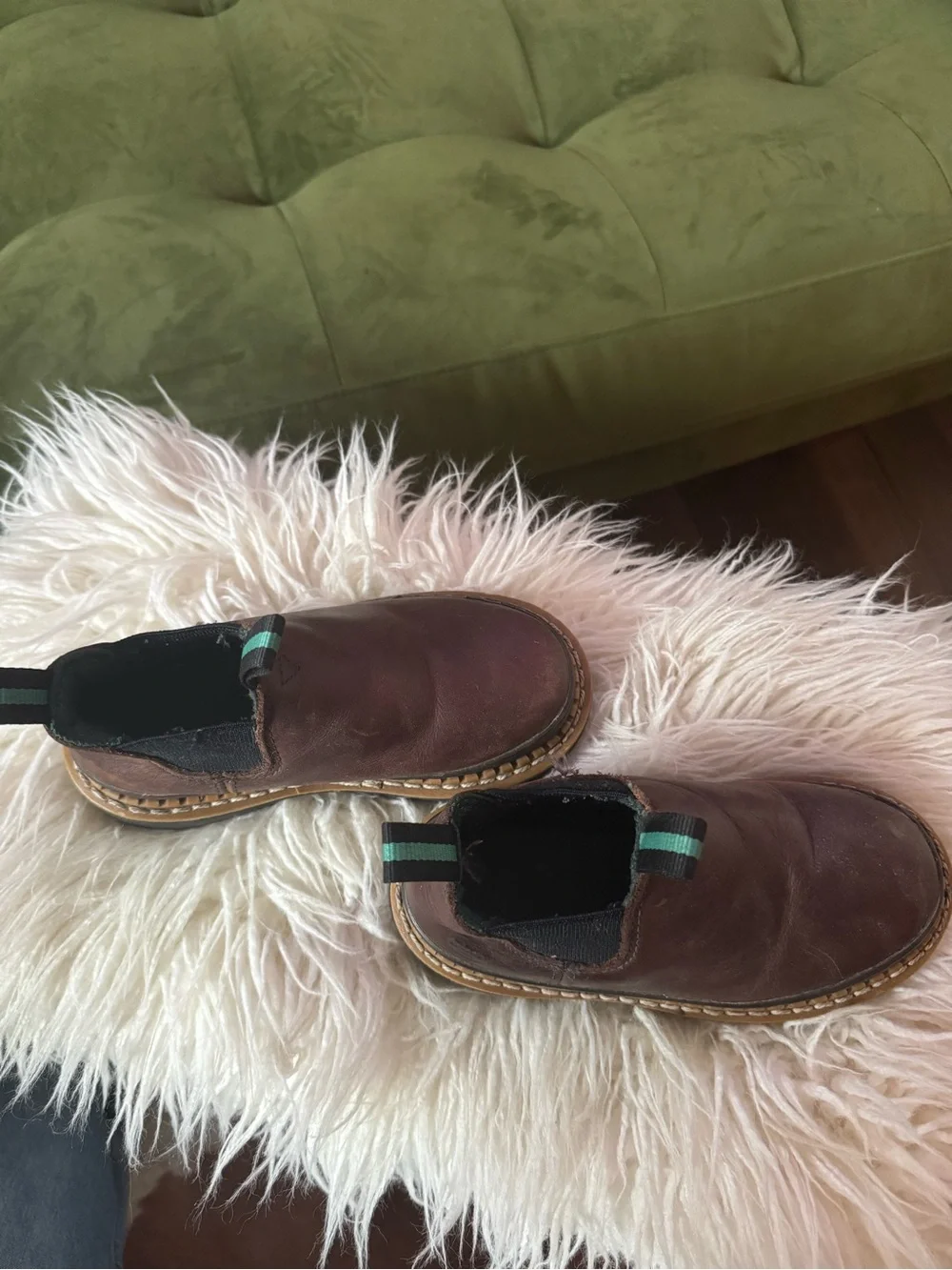 Georgia Boot Kids Brown Leather Pull-On Work Boots